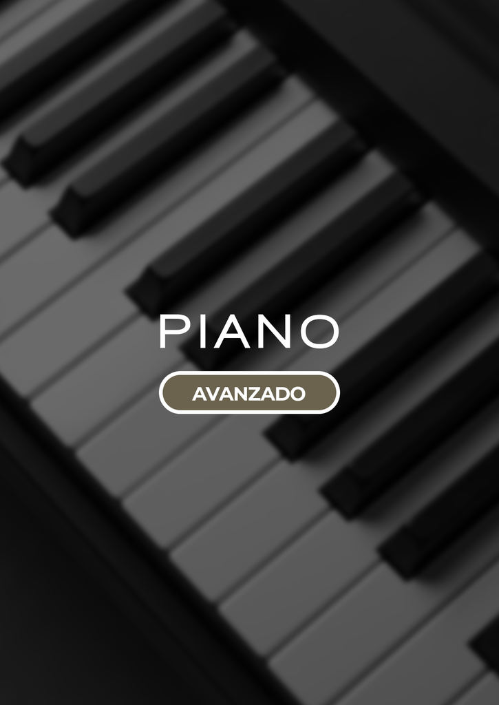 Curso piano avanzado - Plan mensual
